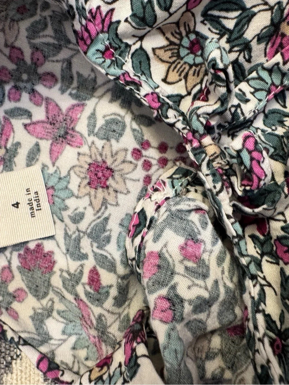 JCrew Crew Cuts block print style Size 4 dress EUC